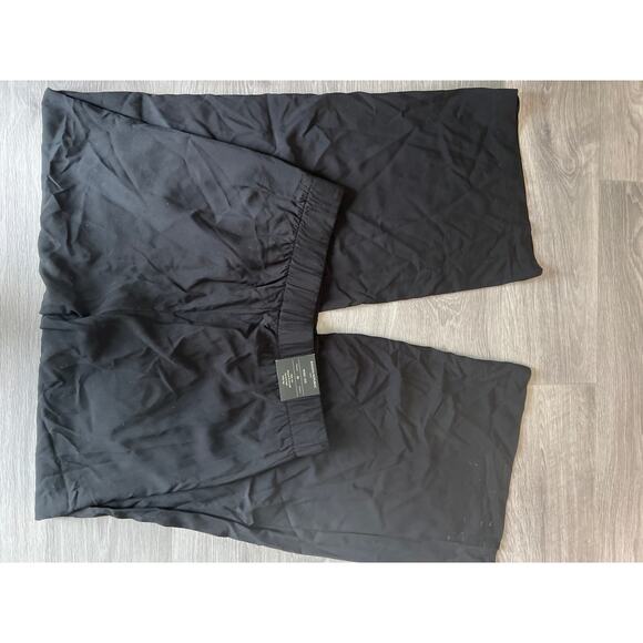 NWT Banana Republic size medium rayon/viscose wide leg black pants - Picture 2 of 5